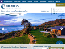 Tablet Screenshot of breakers.co.nz
